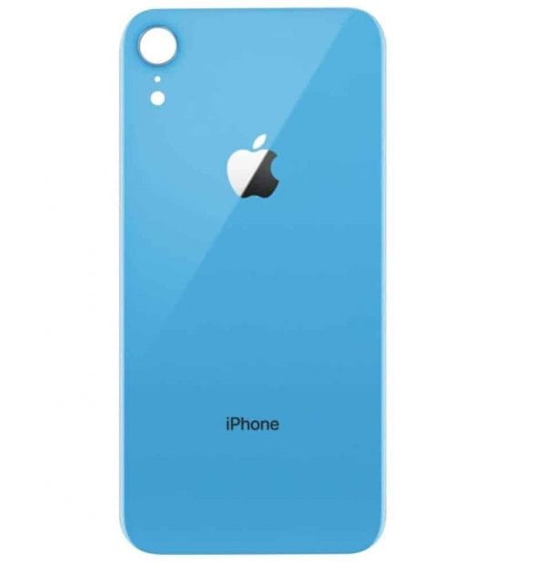 Apple iPhone XR Back Glass Rear Glass Back Cover Replacement - Blue