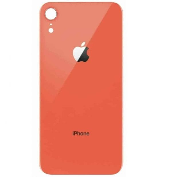 Apple iPhone XR Back Glass Rear Glass Back Cover Replacement - Coral