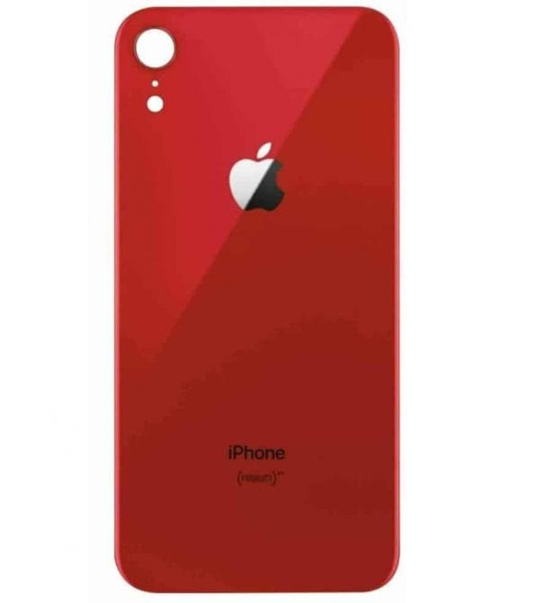 Apple iPhone XR Back Glass Rear Glass Back Cover Replacement - Red