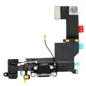 Apple iPhone 5s Charging Connector Flex Cable Assembly Replacement Cost in Chennai India - Black