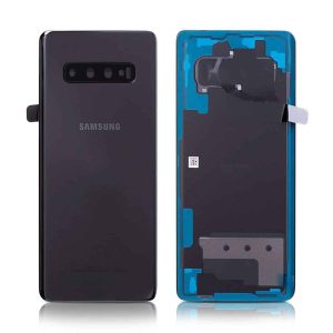 Samsung Galaxy S10 Plus Back Panel Glass Door Battery Cover Replacement in India Chennai - Ceramic Black