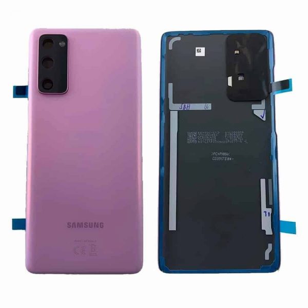 Samsung Galaxy S20 FE Back Panel Glass Door Battery Cover Replacement in India Chennai - Cloud Lavender