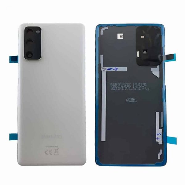 Samsung Galaxy S20 FE Back Panel Glass Door Battery Cover Replacement in India Chennai - Cloud White