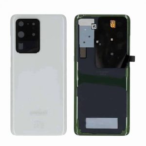 Samsung Galaxy S20 Ultra Back Panel Glass Door Battery Cover Replacement in India Chennai - Cloud White