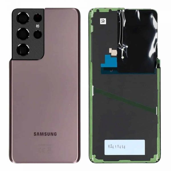 Samsung Galaxy S21 Ultra 5G Back Panel Glass Door Battery Cover Replacement in India Chennai - Phantom Brown