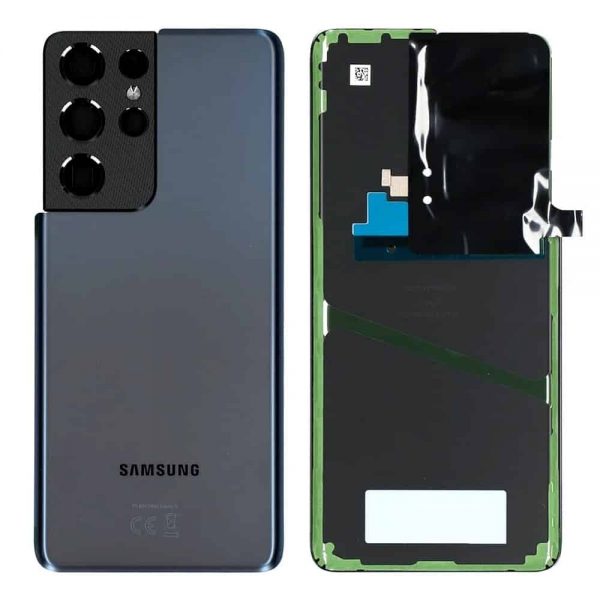 Samsung Galaxy S21 Ultra 5G Back Panel Glass Door Battery Cover Replacement in India Chennai - Phantom Navy