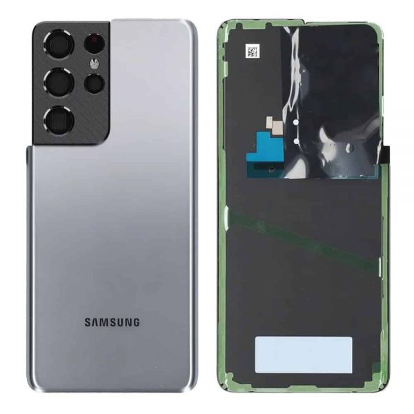 Samsung Galaxy S21 Ultra 5G Back Panel Glass Door Battery Cover Replacement in India Chennai - Phantom Titanium