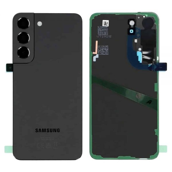 Samsung Galaxy S22 5G Back Panel Glass Door Battery Cover Replacement in India Chennai - Phantom Black