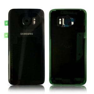 Samsung Galaxy S7 Back Panel Glass Door Battery Cover Replacement in India Chennai - Black