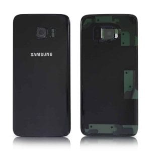 Samsung Galaxy S7 Edge Back Panel Glass Door Battery Cover Replacement in India Chennai - Black