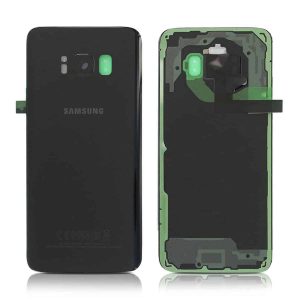 Samsung Galaxy S8 Back Panel Glass Door Battery Cover Replacement in India Chennai - Black