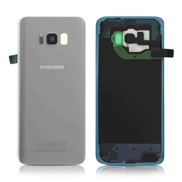 Samsung Galaxy S8 Plus Back Panel Glass Door Battery Cover Replacement in India Chennai - Silver