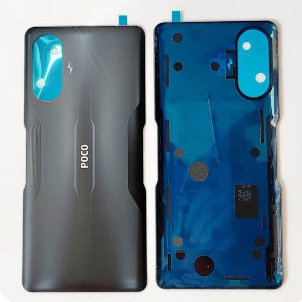 Original Poco F3 GT Back Panel Glass Door Battery Cover Replacement in India Chennai - Black