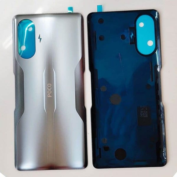 Original Poco F3 GT Back Panel Glass Door Battery Cover Replacement in India Chennai - Silver