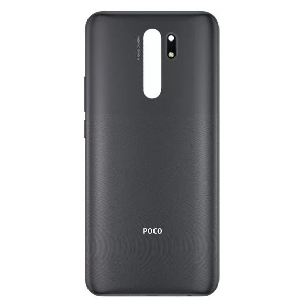 Original Poco M2 Back Panel Glass Door Battery Cover Replacement in India Chennai - Black