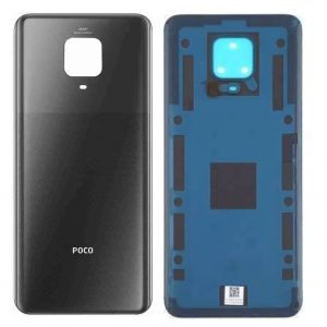 Original Poco M2 Pro Back Panel Glass Door Battery Cover Replacement in India Chennai - Black