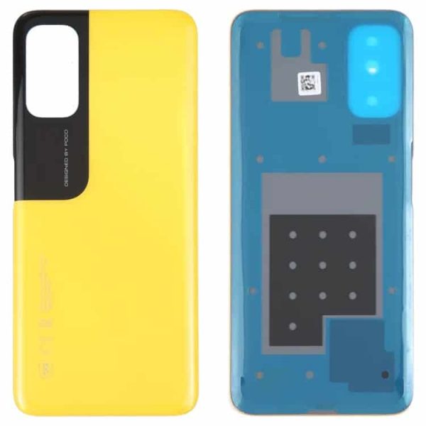 Original Poco M3 Pro 5G Back Panel Glass Door Battery Cover Replacement in India Chennai - Yellow