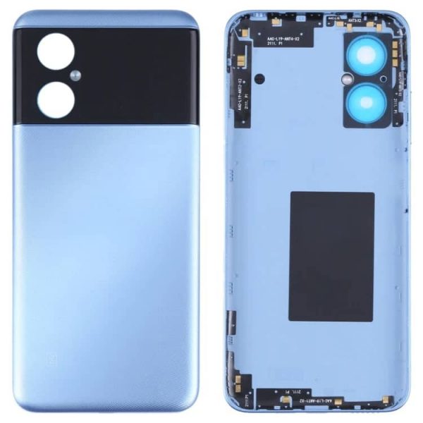 Original Poco M4 5G Back Panel Glass Door Battery Cover Replacement in India Chennai - Cool Blue