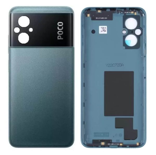 Original Poco M5 Back Panel Glass Door Battery Cover Replacement in India Chennai - Icy Blue