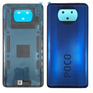 Original Poco X3 Pro Back Panel Glass Door Battery Cover Replacement in India Chennai - Frost Blue