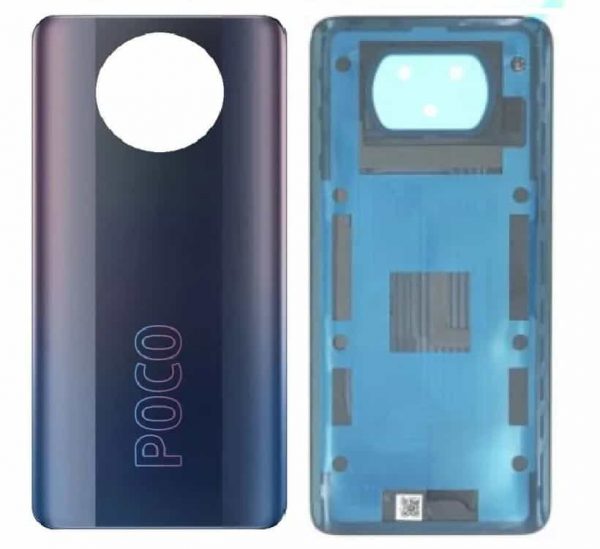 Original Poco X3 Pro Back Panel Glass Door Battery Cover Replacement in India Chennai - Phantom Black