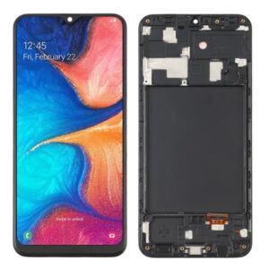 Samsung Galaxy A20 Display and Touch Screen Combo Replacement Price in Chennai India Original with Frame SM-A205F - 1